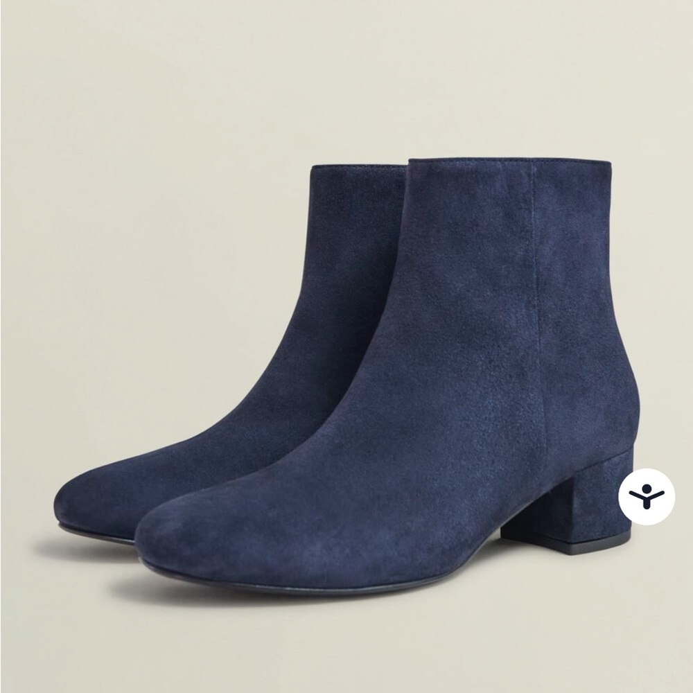 Summit White Mountain Navy Suede Ankle Boots- NEW Sz 40